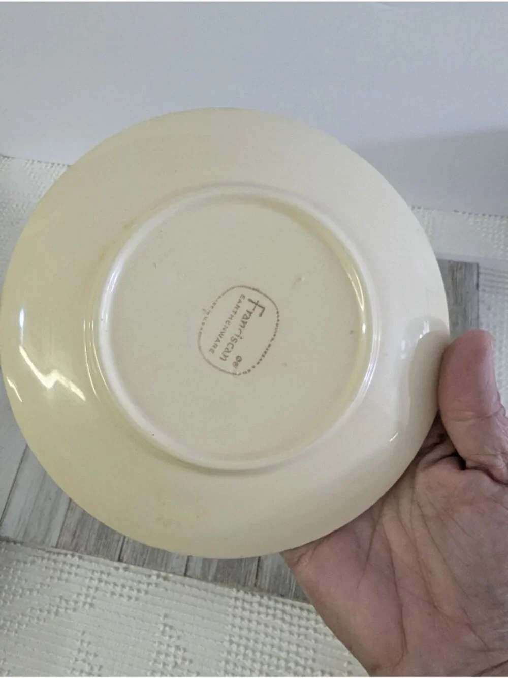 Vintage Franciscan DAISY Set of 2 Dessert Bread Plates 6 1/2